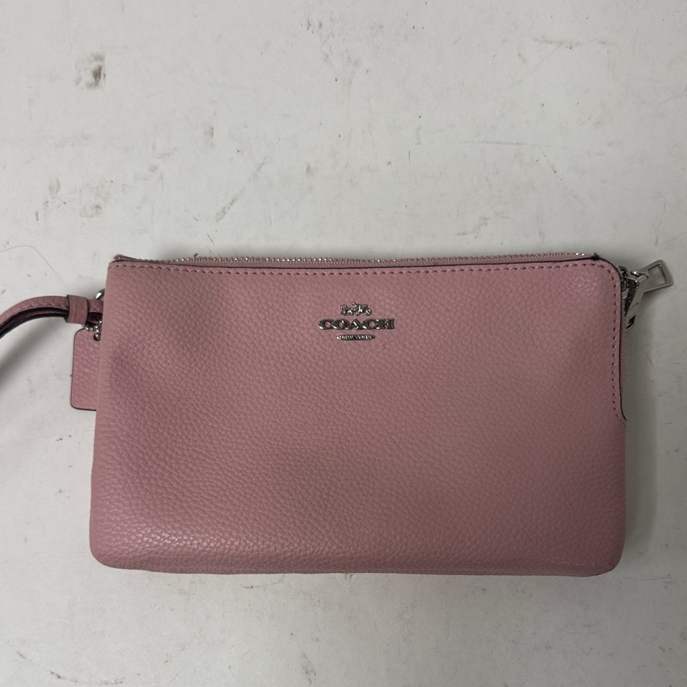 Coach Blush Leather Wristlet